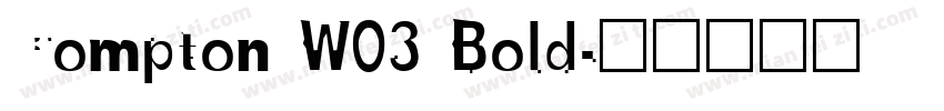 Compton W03 Bold字体转换